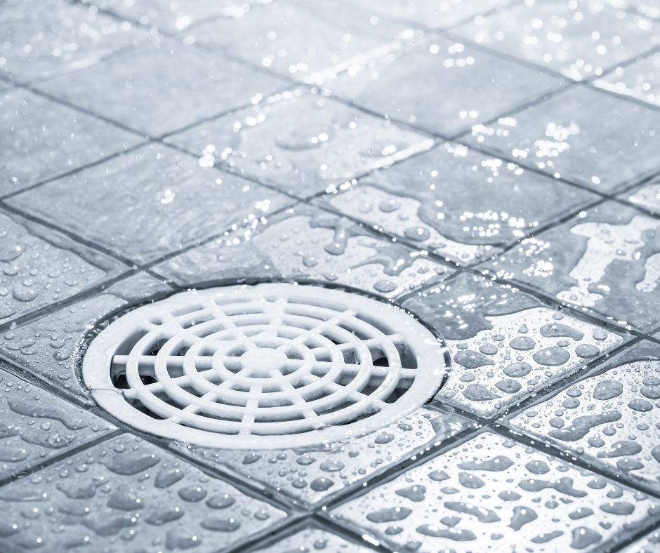 water build up with drainage issues with a new drain installed by elite coastal landscaping in myrtle beach